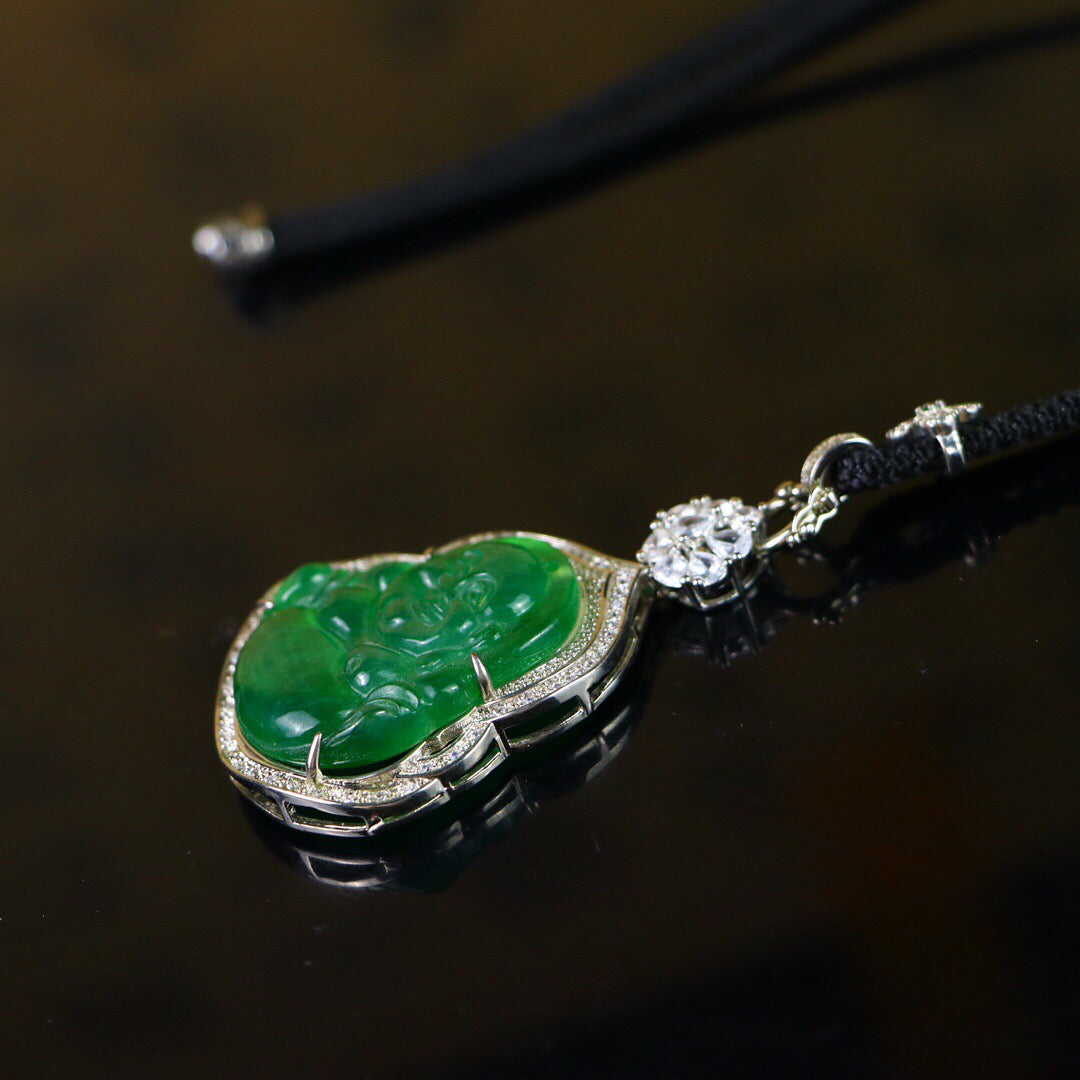 Chinese Antique High Ice [Maitreya Buddha]