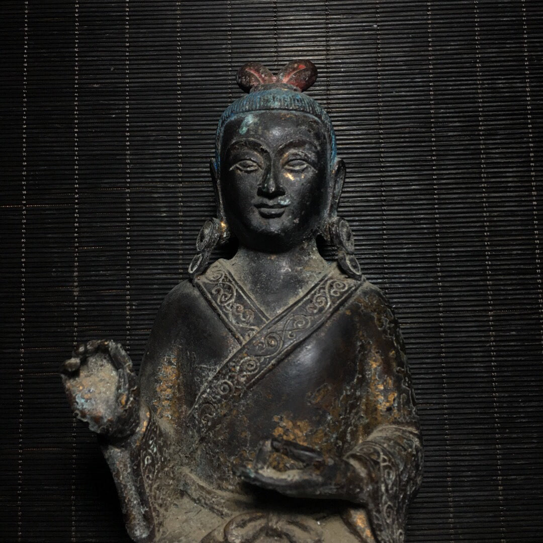 Chinese antique pure copper Buddha statue