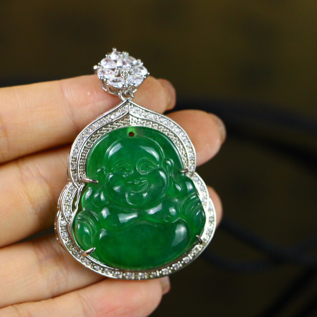 Chinese Antique High Ice [Maitreya Buddha]