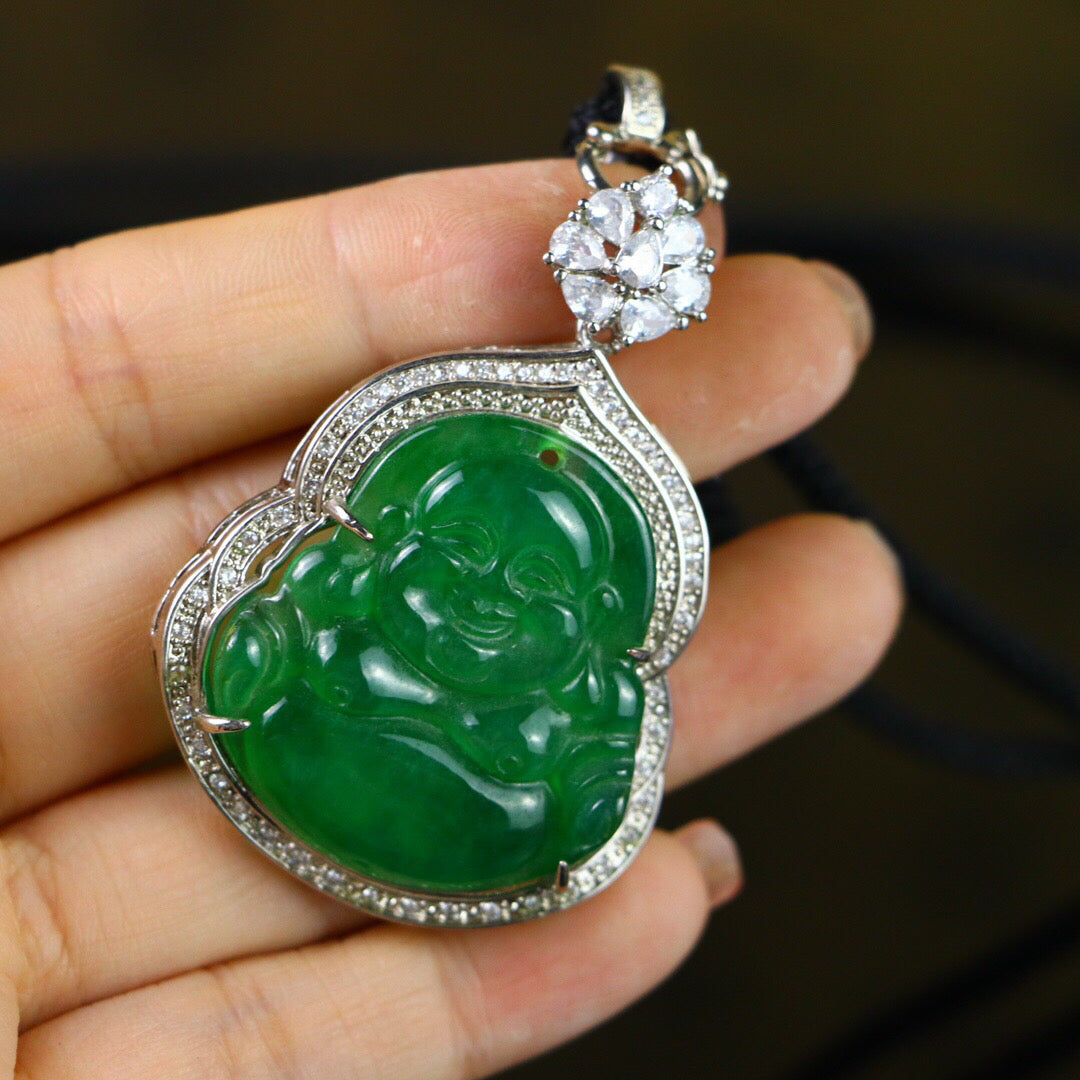 Chinese Antique High Ice [Maitreya Buddha]