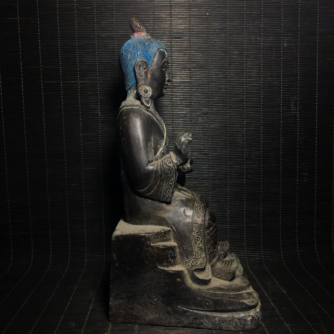 Chinese antique pure copper Buddha statue