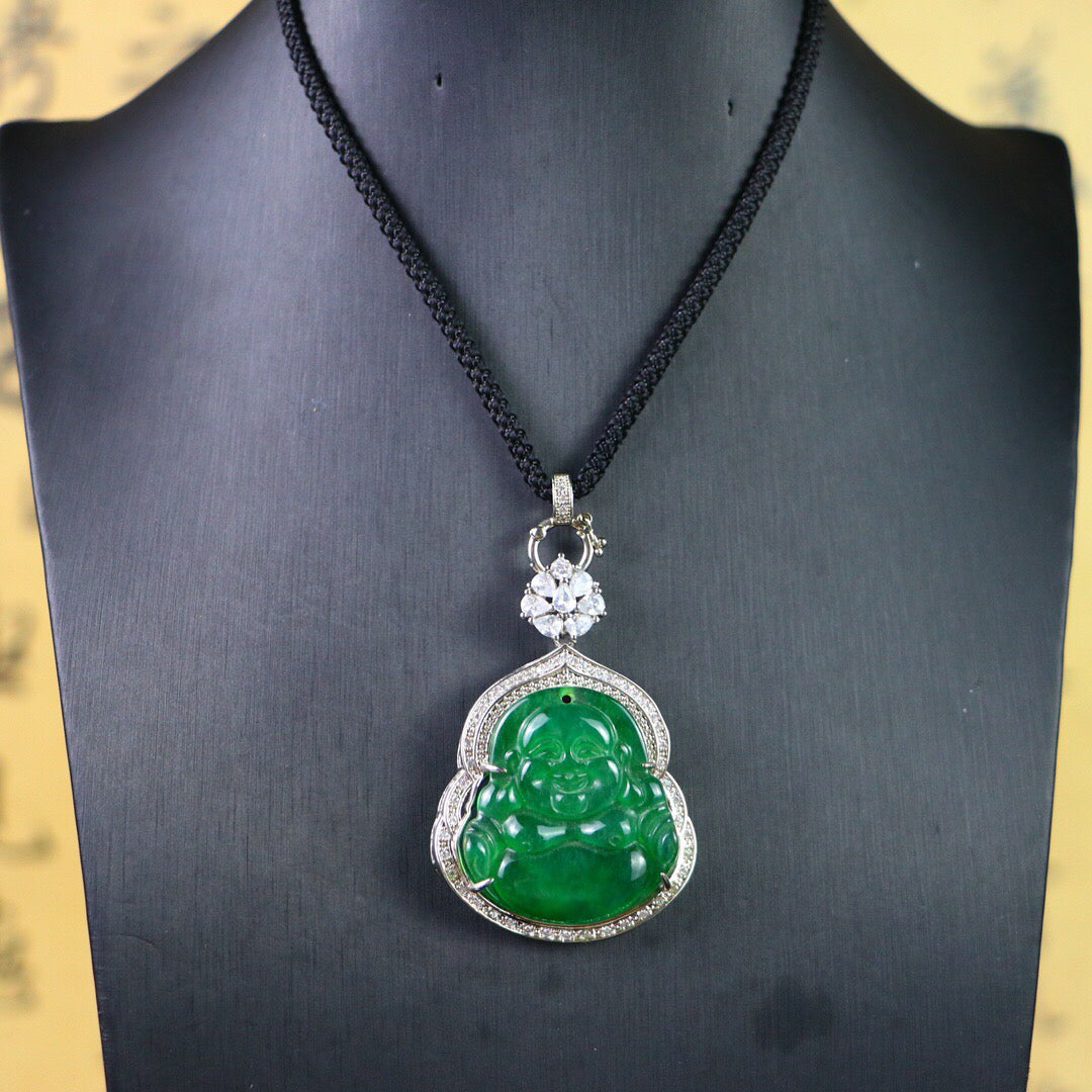 Chinese Antique High Ice [Maitreya Buddha]