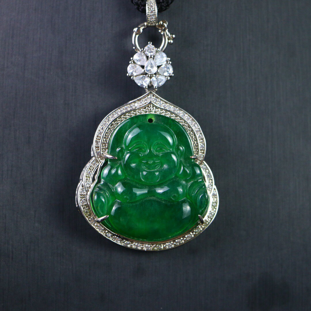 Chinese Antique High Ice [Maitreya Buddha]