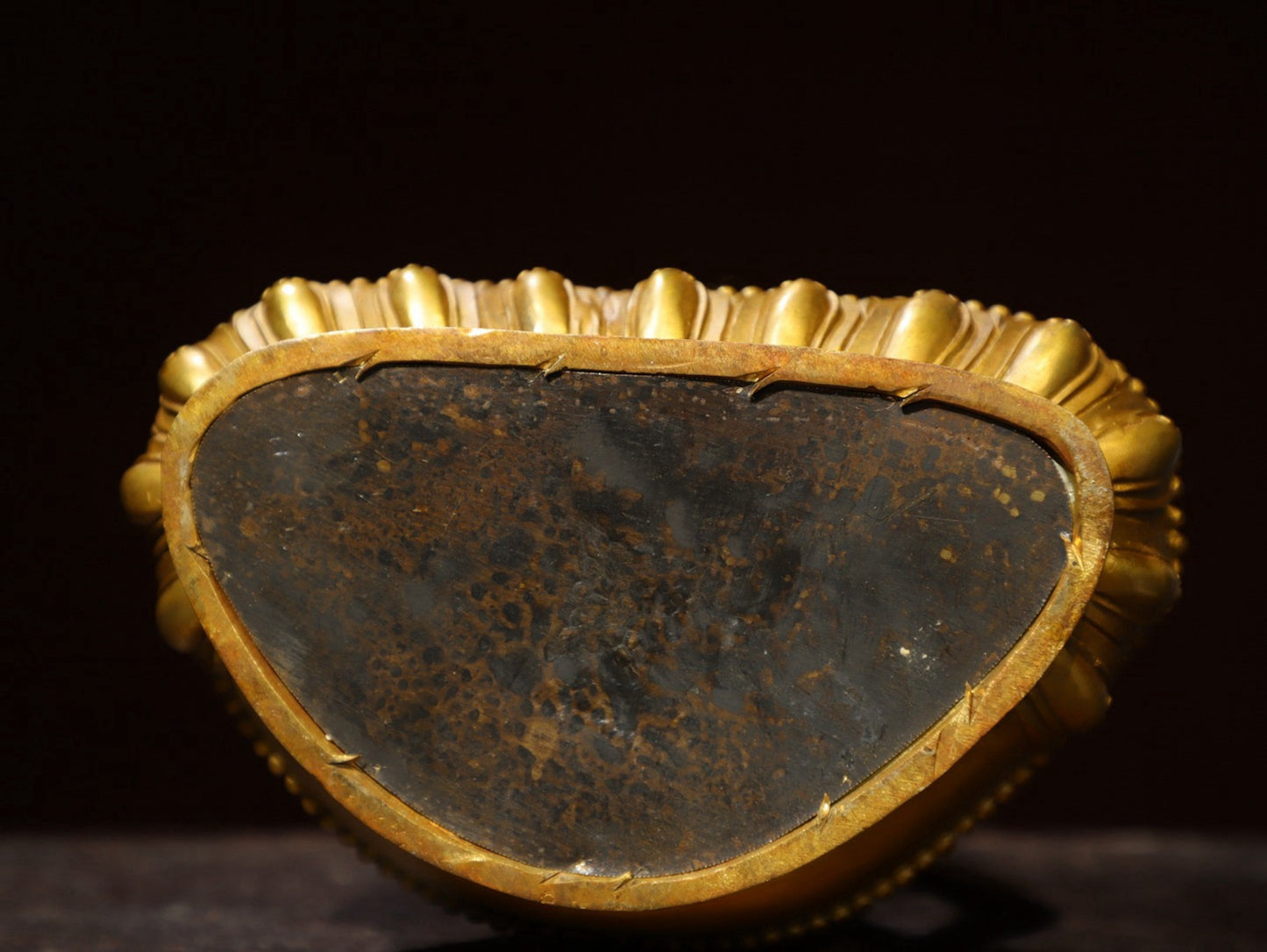 Bronze gilded Buddha statue of Shakyamuni