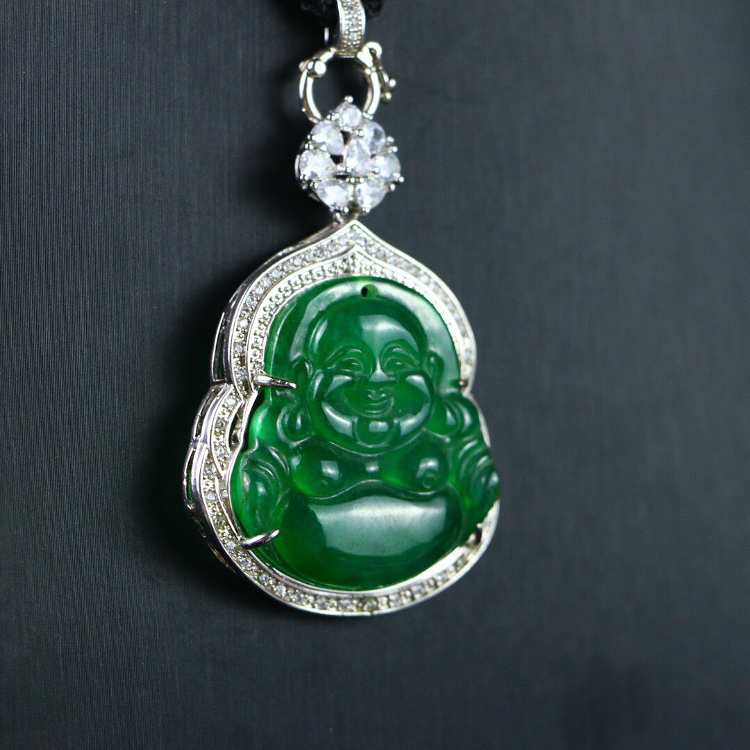 Chinese Antique High Ice [Maitreya Buddha]