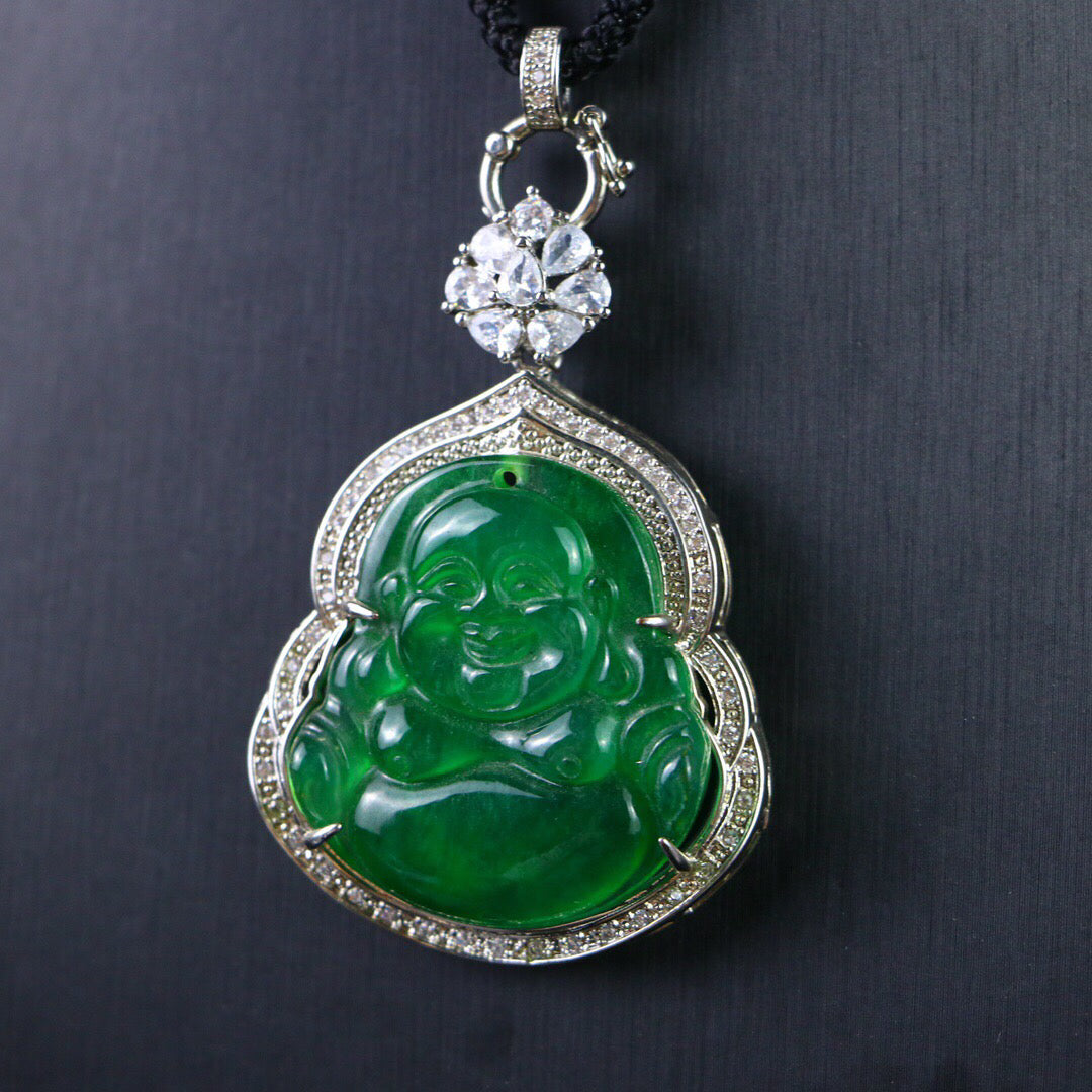 Chinese Antique High Ice [Maitreya Buddha]