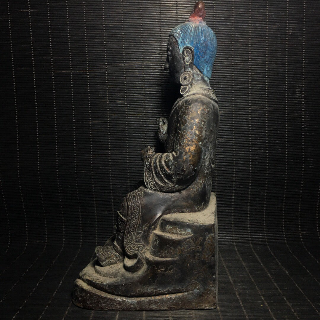 Chinese antique pure copper Buddha statue
