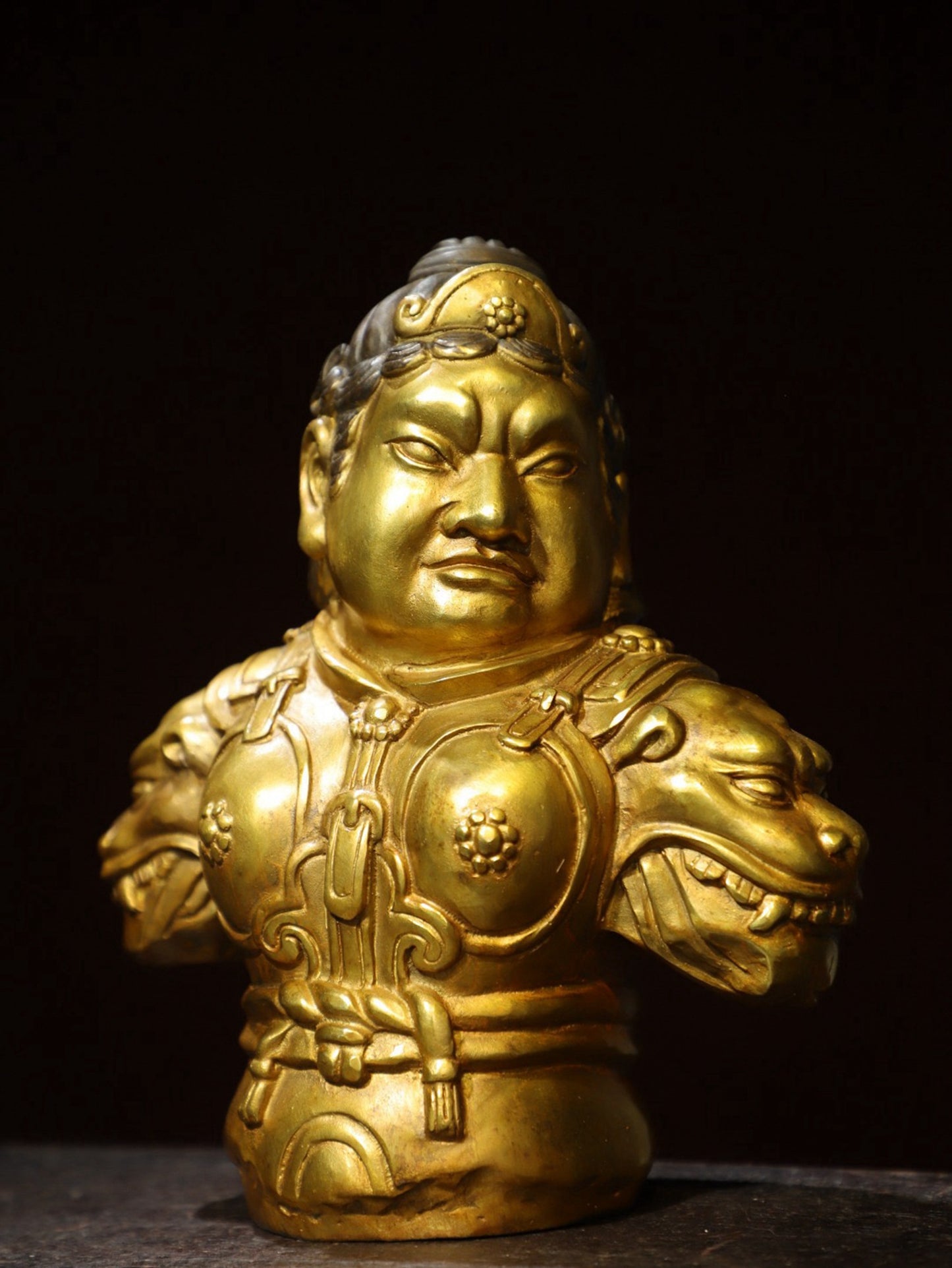 Bronze gilded [Treasure Heavenly King] Buddha statue