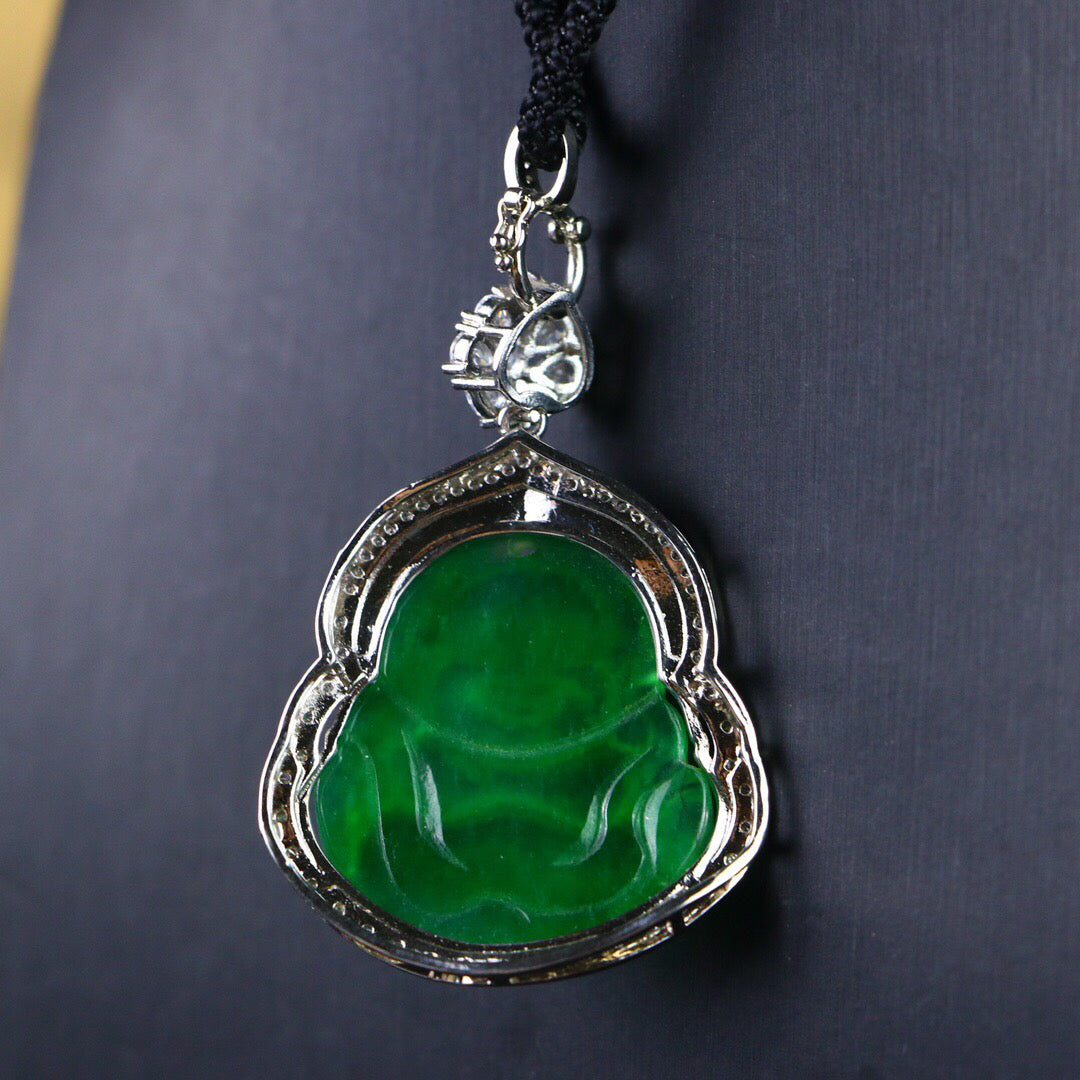 Chinese Antique High Ice [Maitreya Buddha]