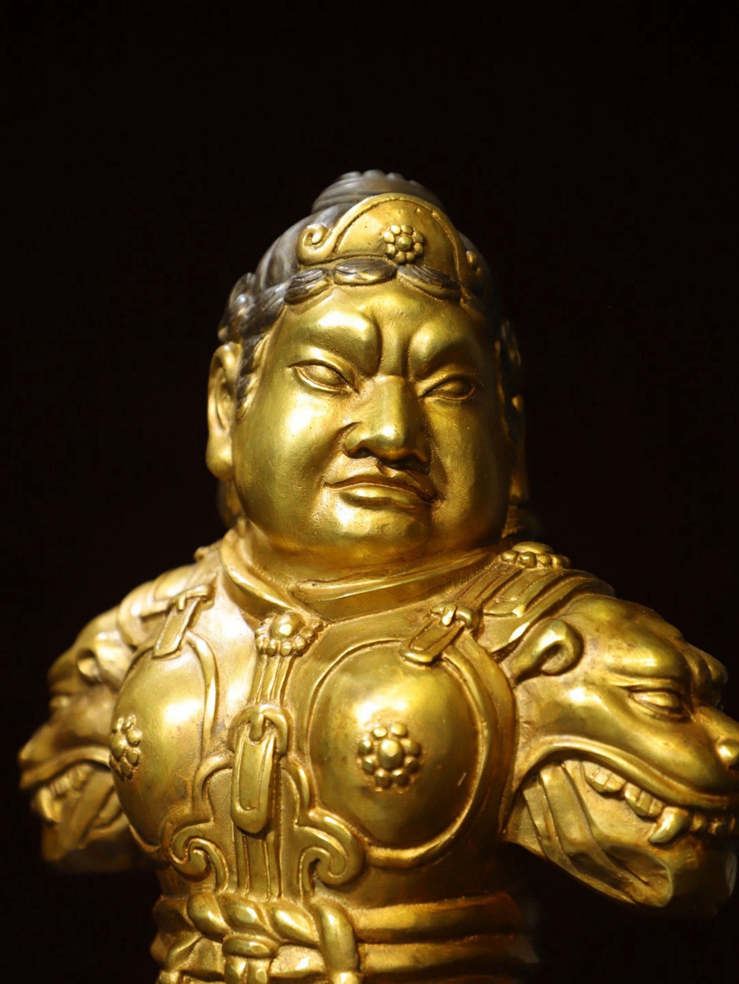 Bronze gilded [Treasure Heavenly King] Buddha statue