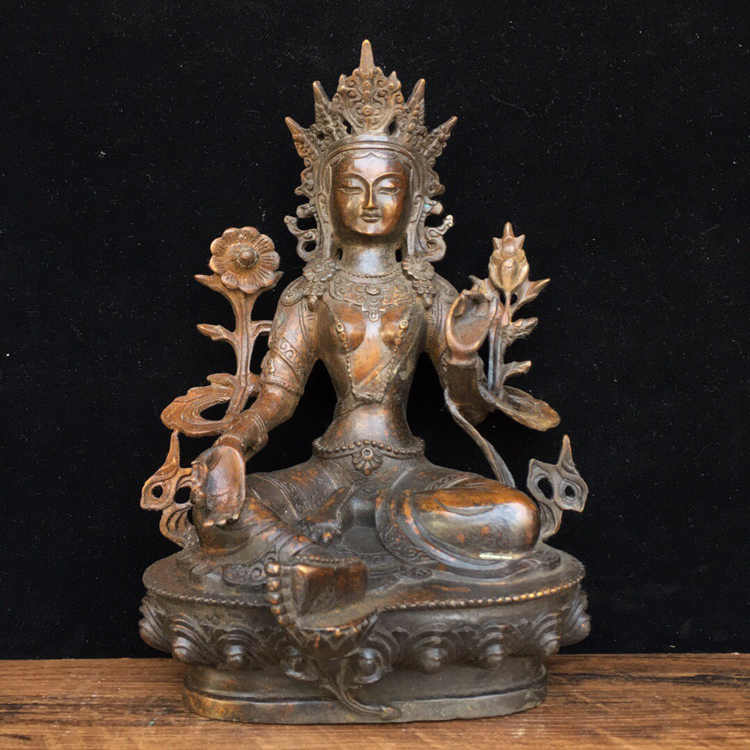 Chinese antique pure copper Buddha statue