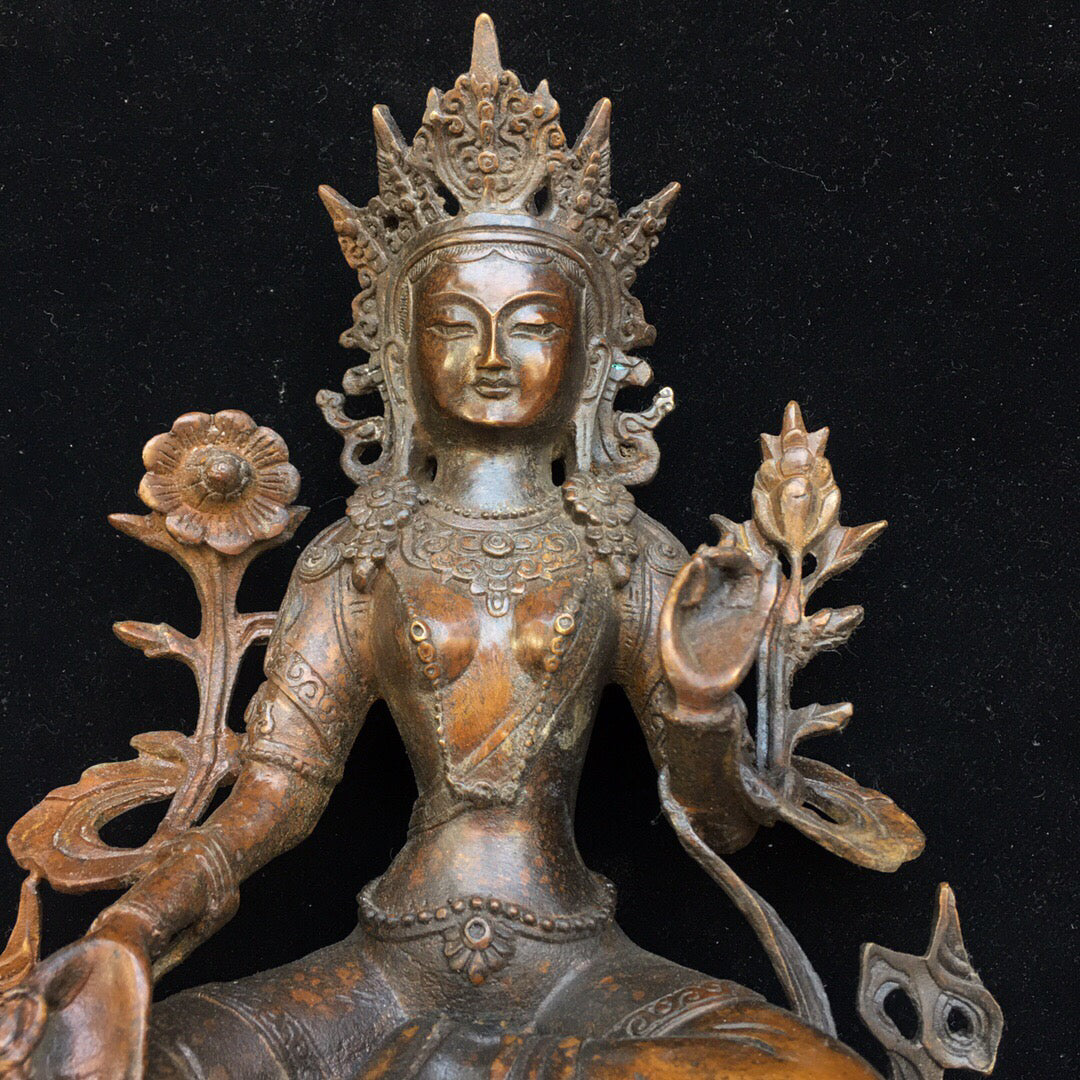 Chinese antique pure copper Buddha statue