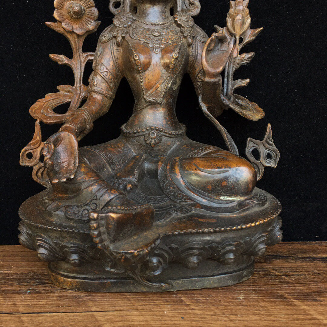 Chinese antique pure copper Buddha statue