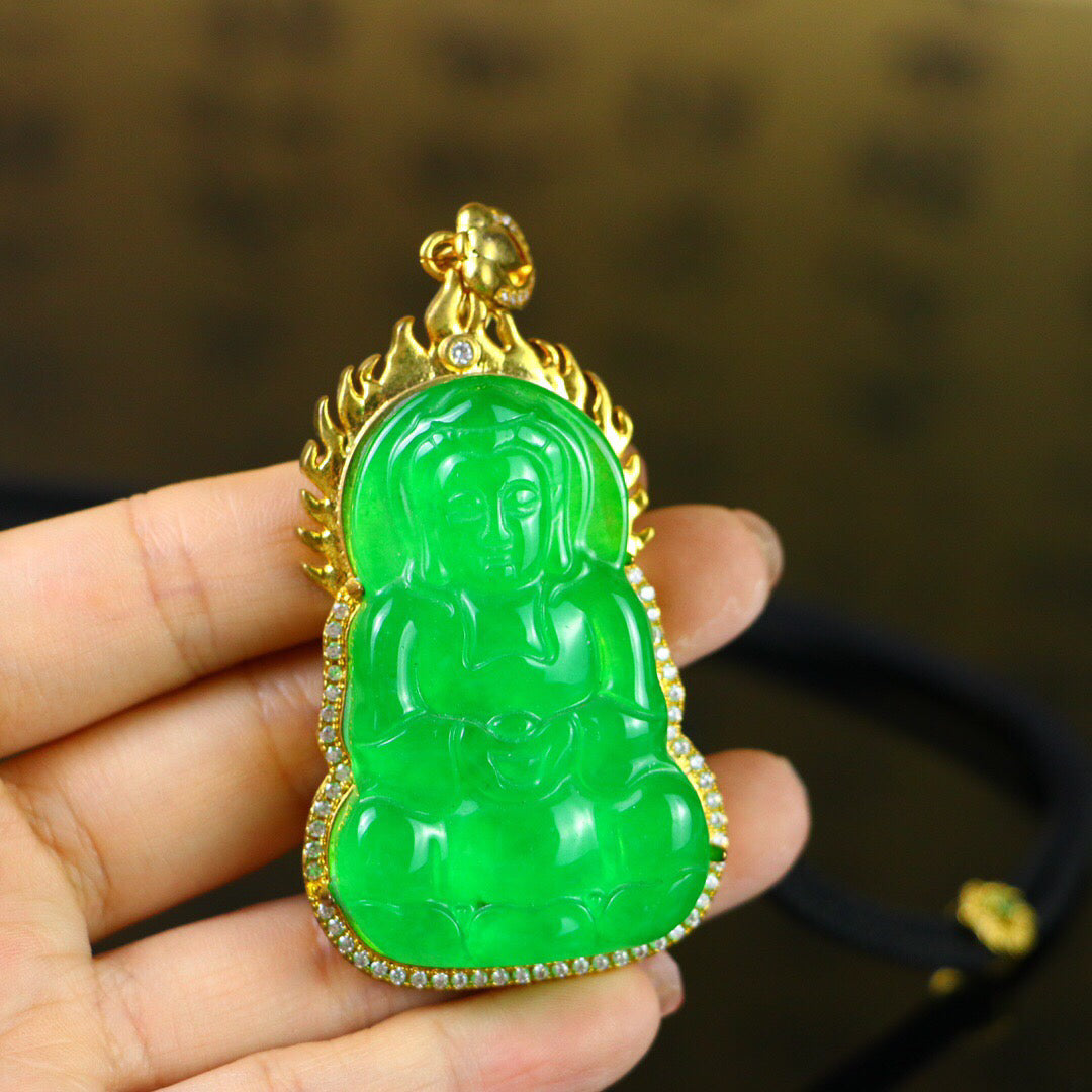 Chinese antique high ice [Guanyin]