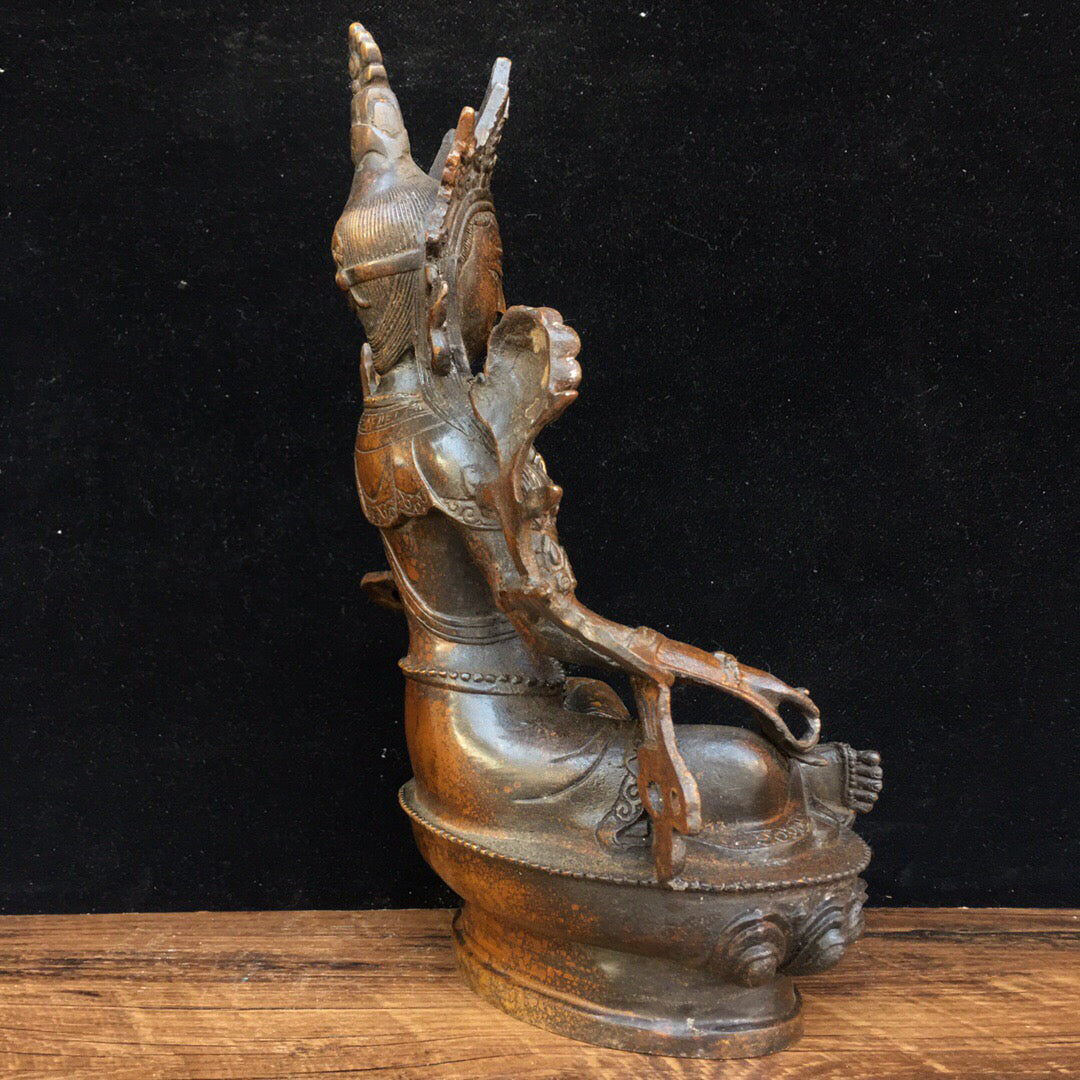 Chinese antique pure copper Buddha statue
