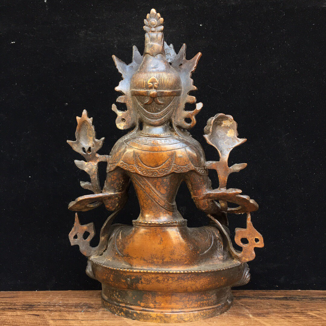 Chinese antique pure copper Buddha statue