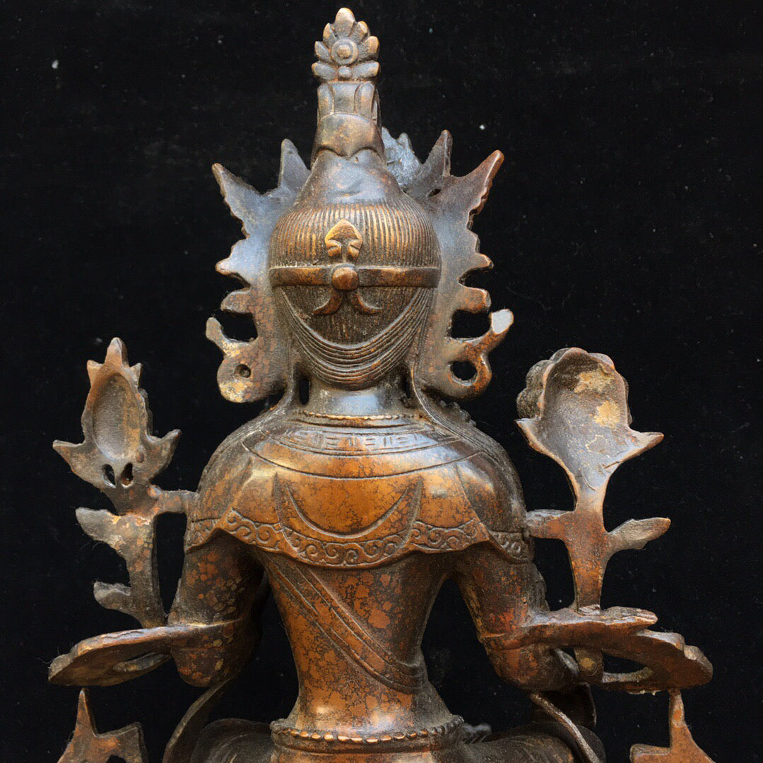 Chinese antique pure copper Buddha statue