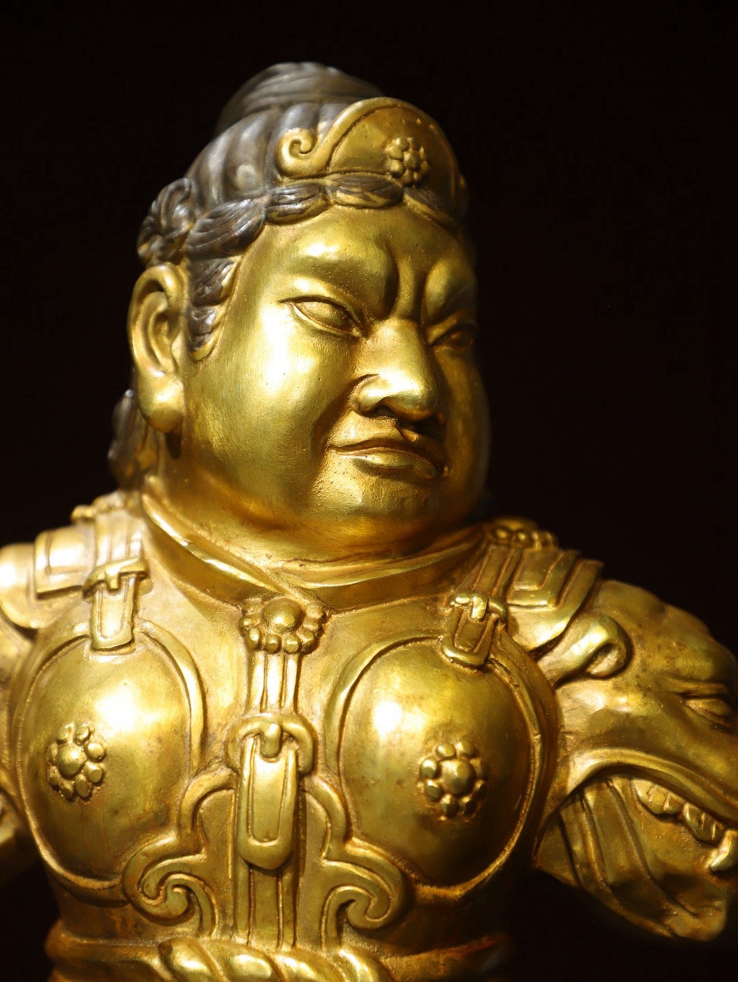 Bronze gilded [Treasure Heavenly King] Buddha statue