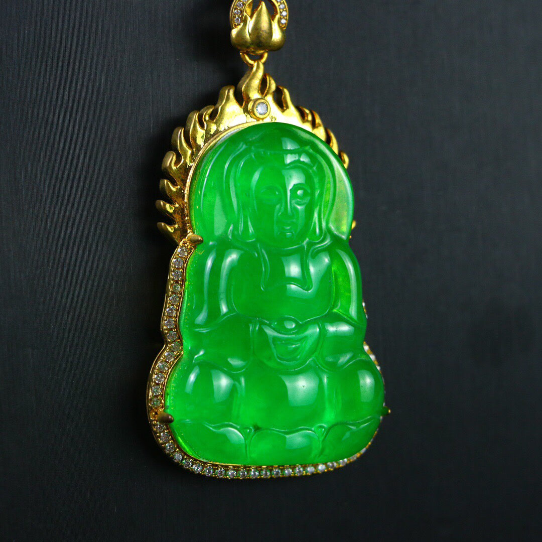 Chinese antique high ice [Guanyin]