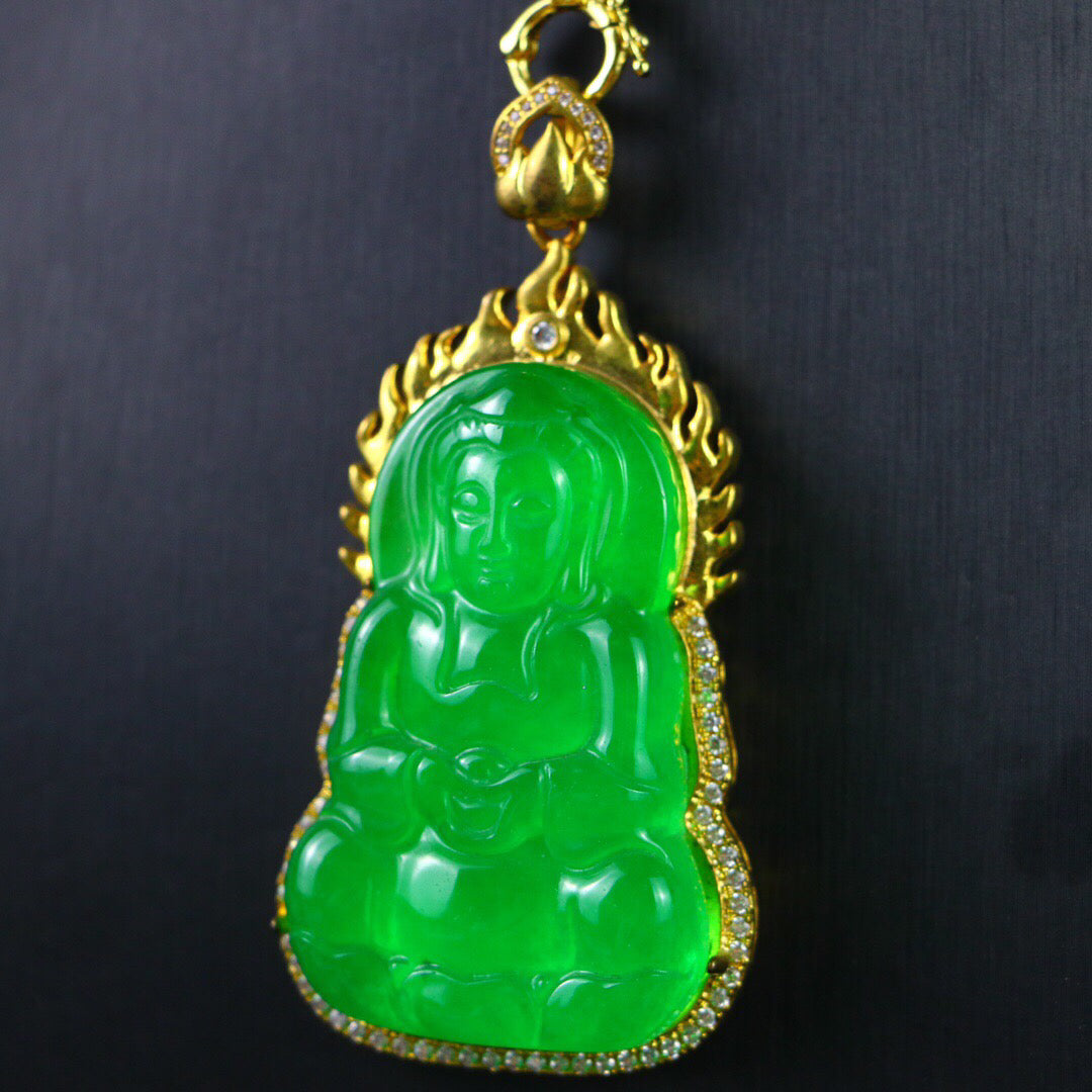Chinese antique high ice [Guanyin]