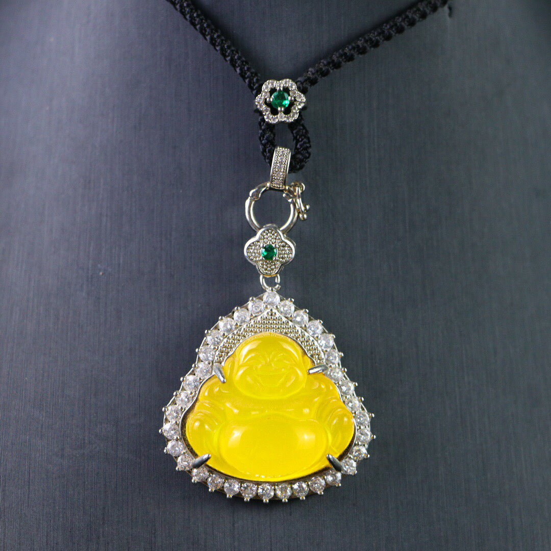 Chinese Antique High Ice [Maitreya Buddha]