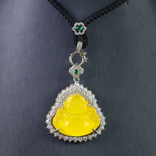 Chinese Antique High Ice [Maitreya Buddha]
