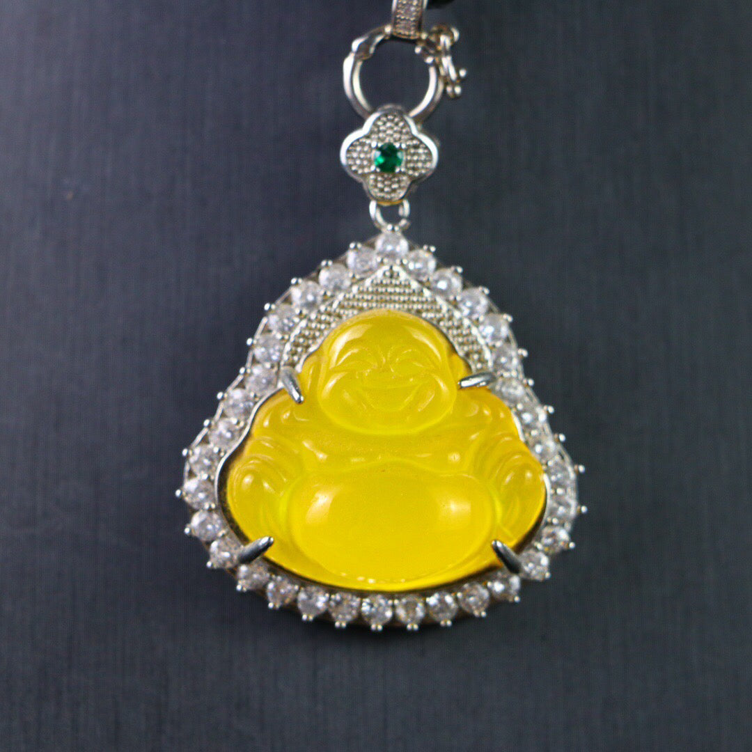 Chinese Antique High Ice [Maitreya Buddha]