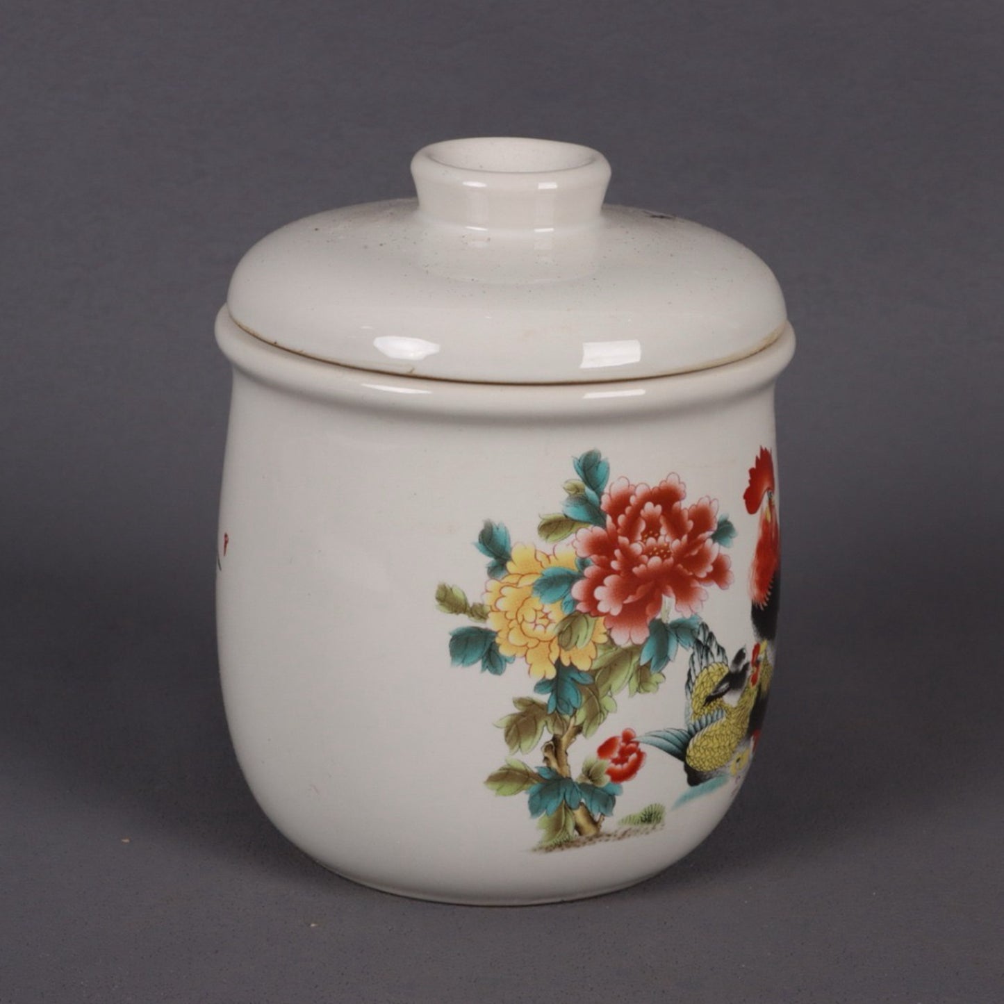 Pink Chicken Family Pattern Soup Cup