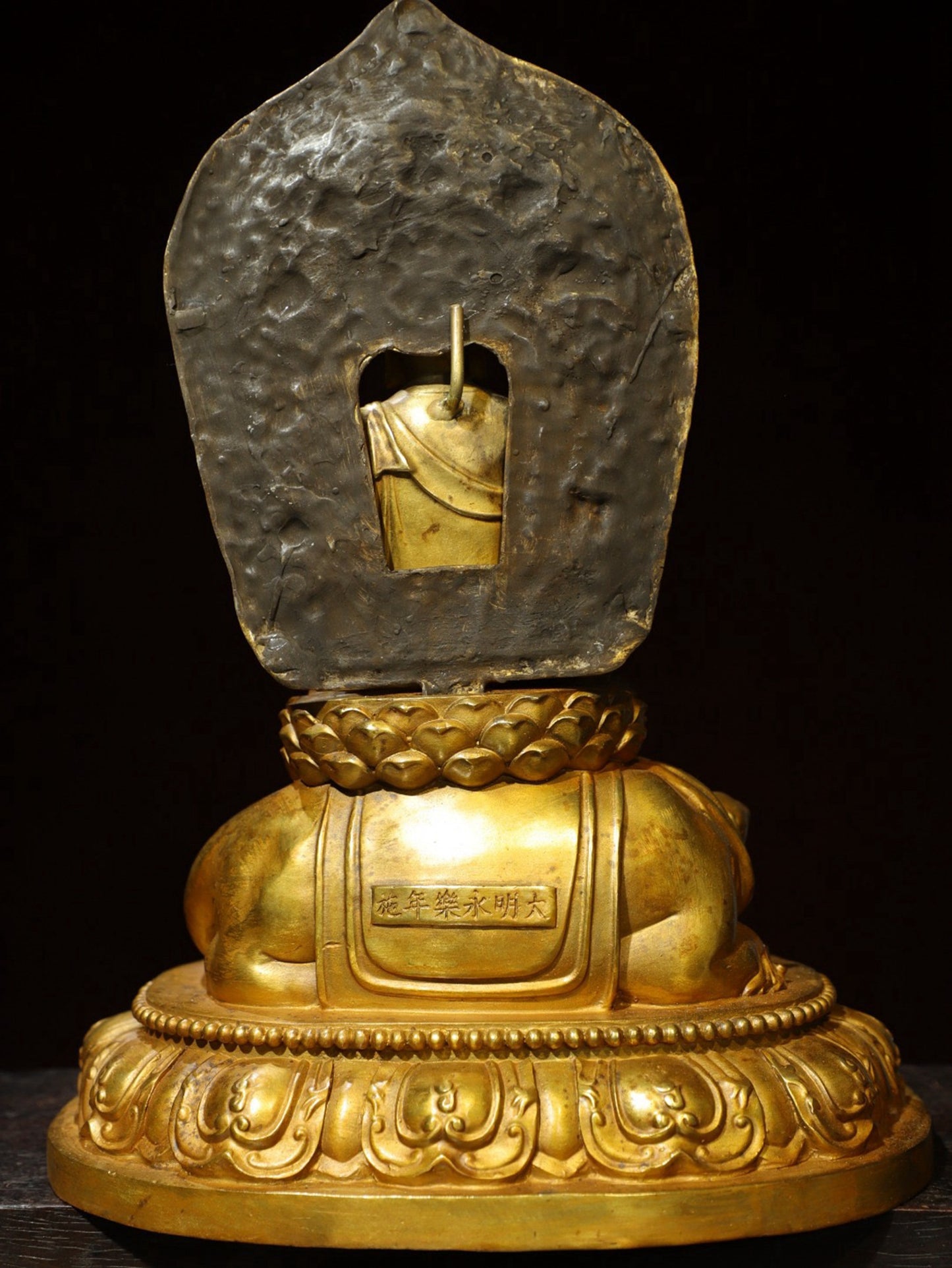 Bronze gilded Buddha statue of the King of Tibet