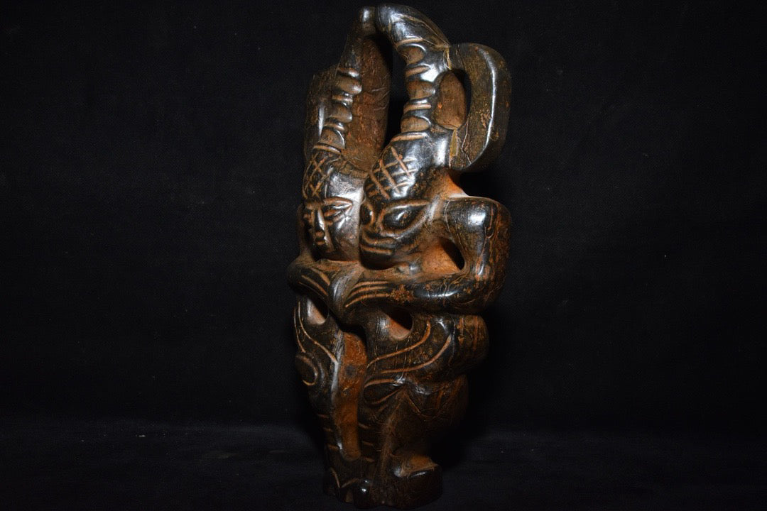 Chinese Antique Meteorite Sun God