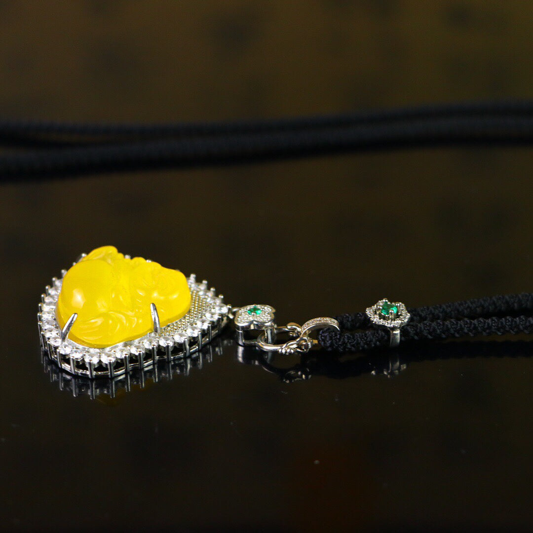 Chinese Antique High Ice [Maitreya Buddha]