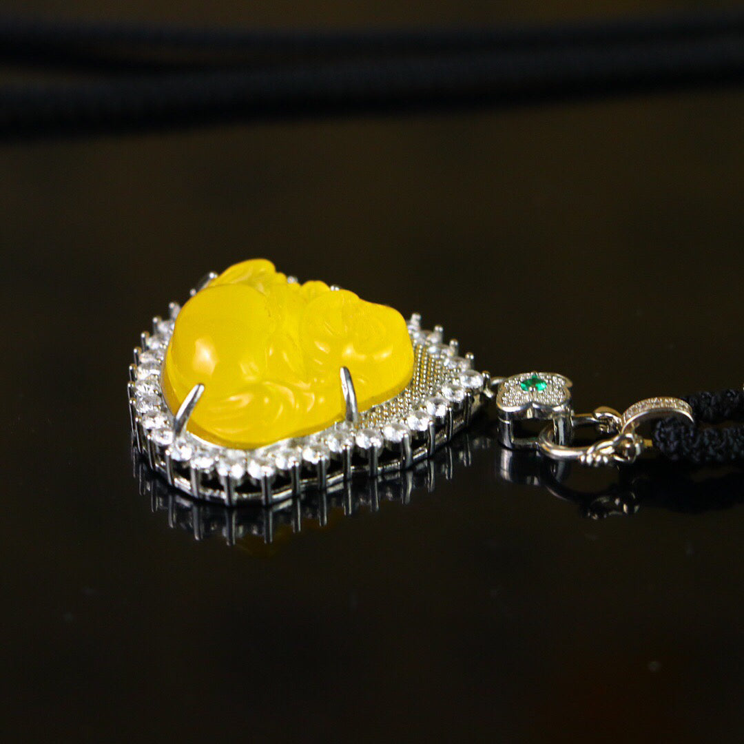 Chinese Antique High Ice [Maitreya Buddha]