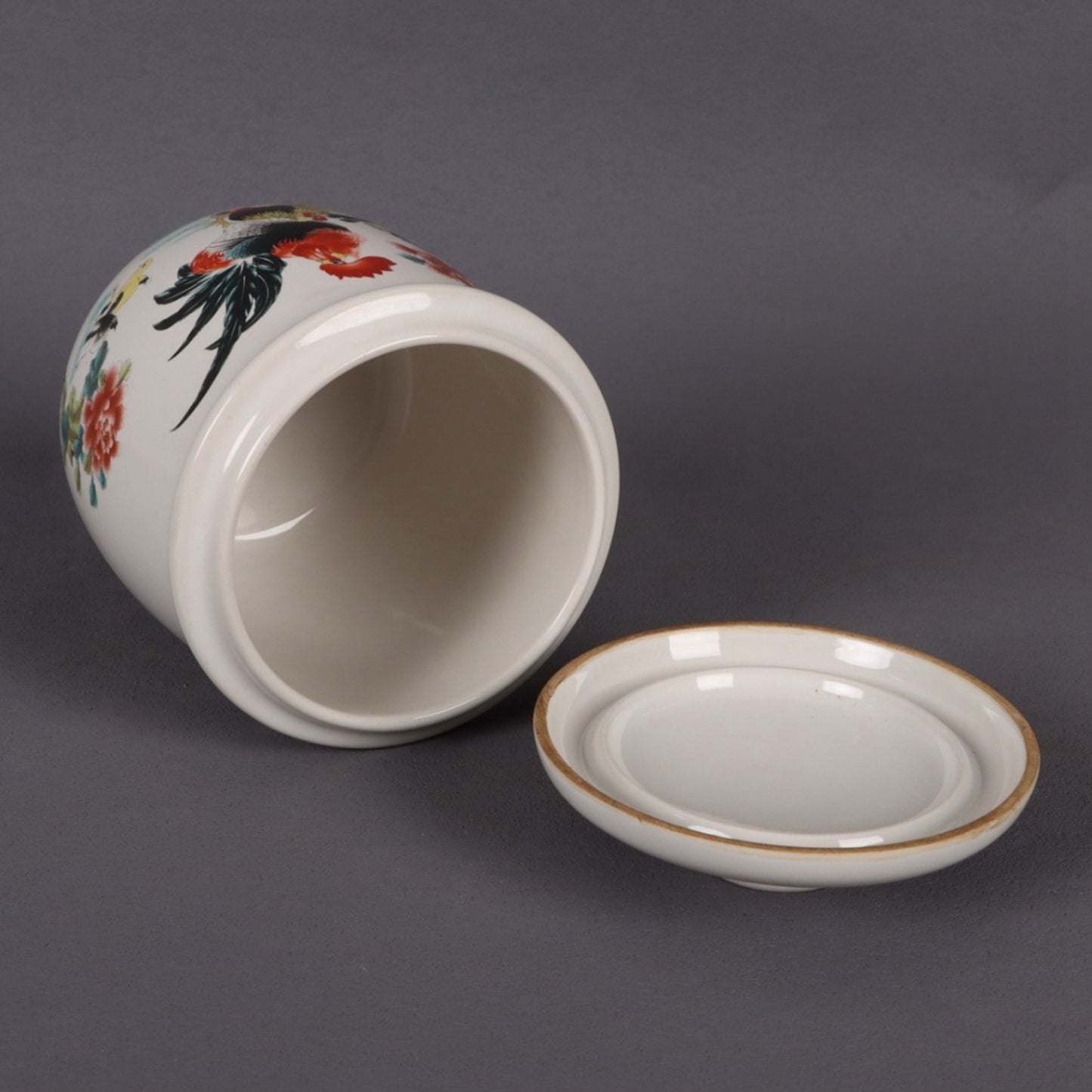 Pink Chicken Family Pattern Soup Cup