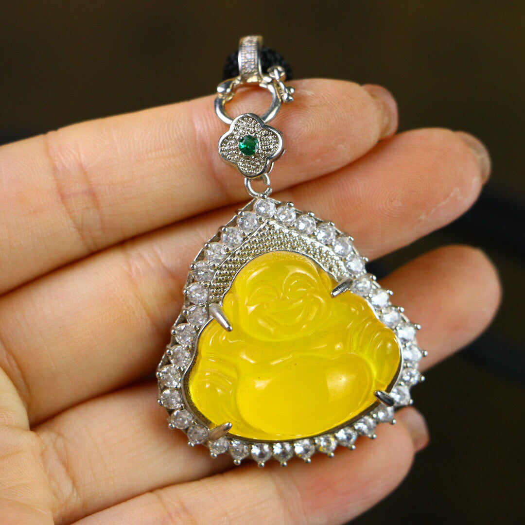 Chinese Antique High Ice [Maitreya Buddha]