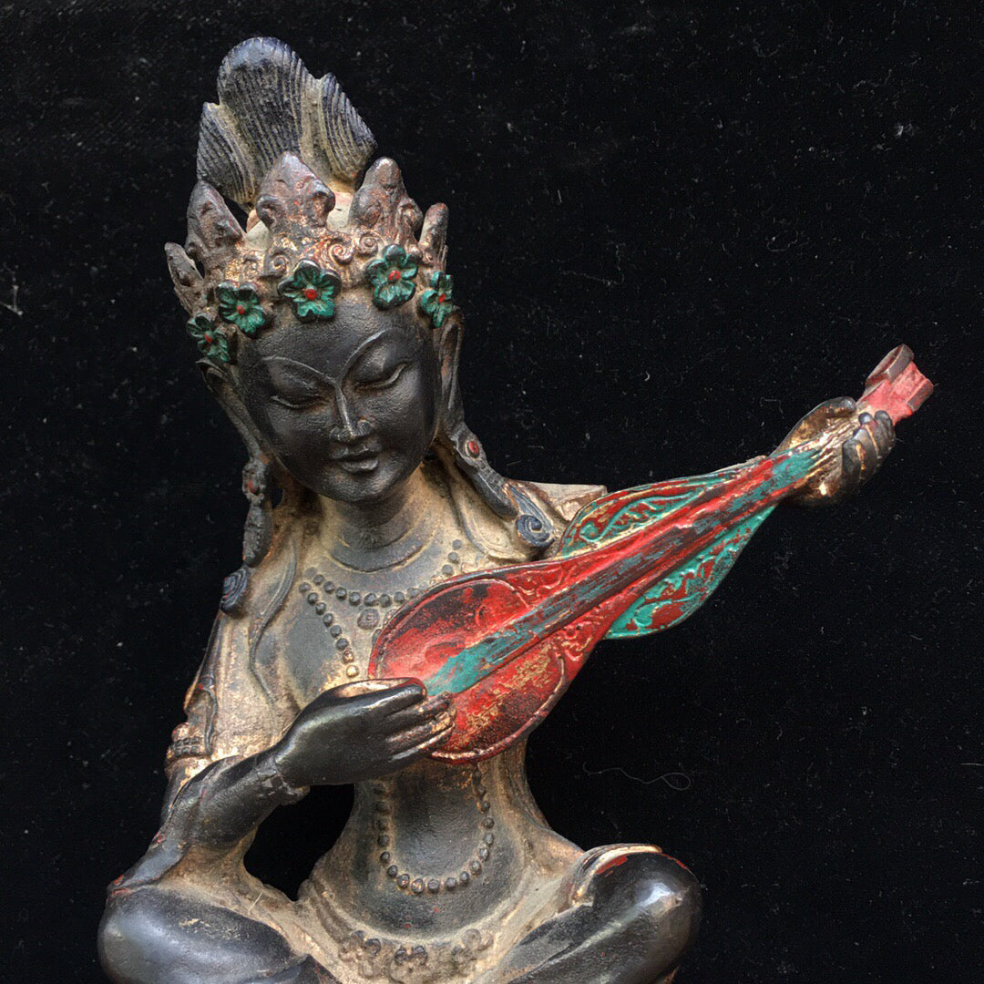 Chinese antique pure copper Buddha statue