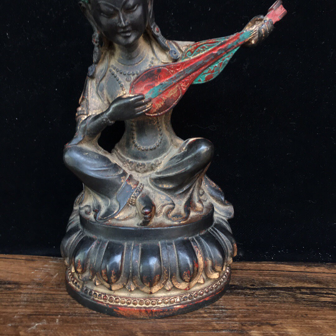 Chinese antique pure copper Buddha statue