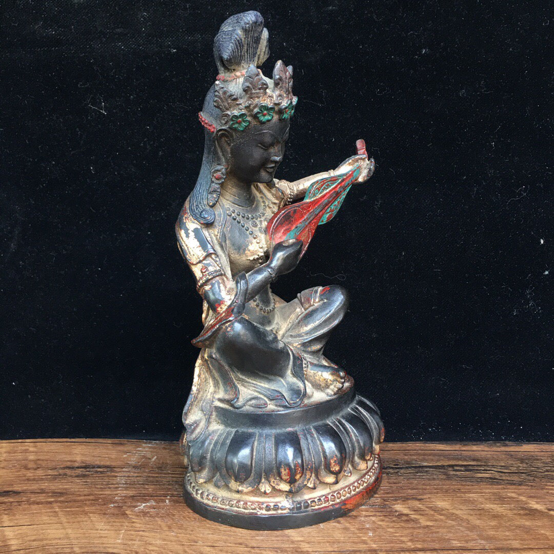Chinese antique pure copper Buddha statue