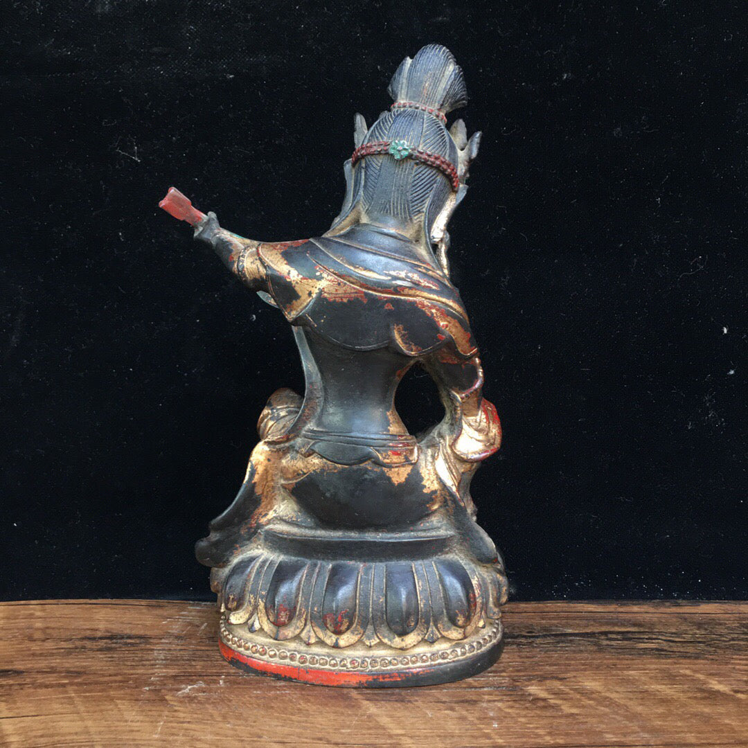 Chinese antique pure copper Buddha statue