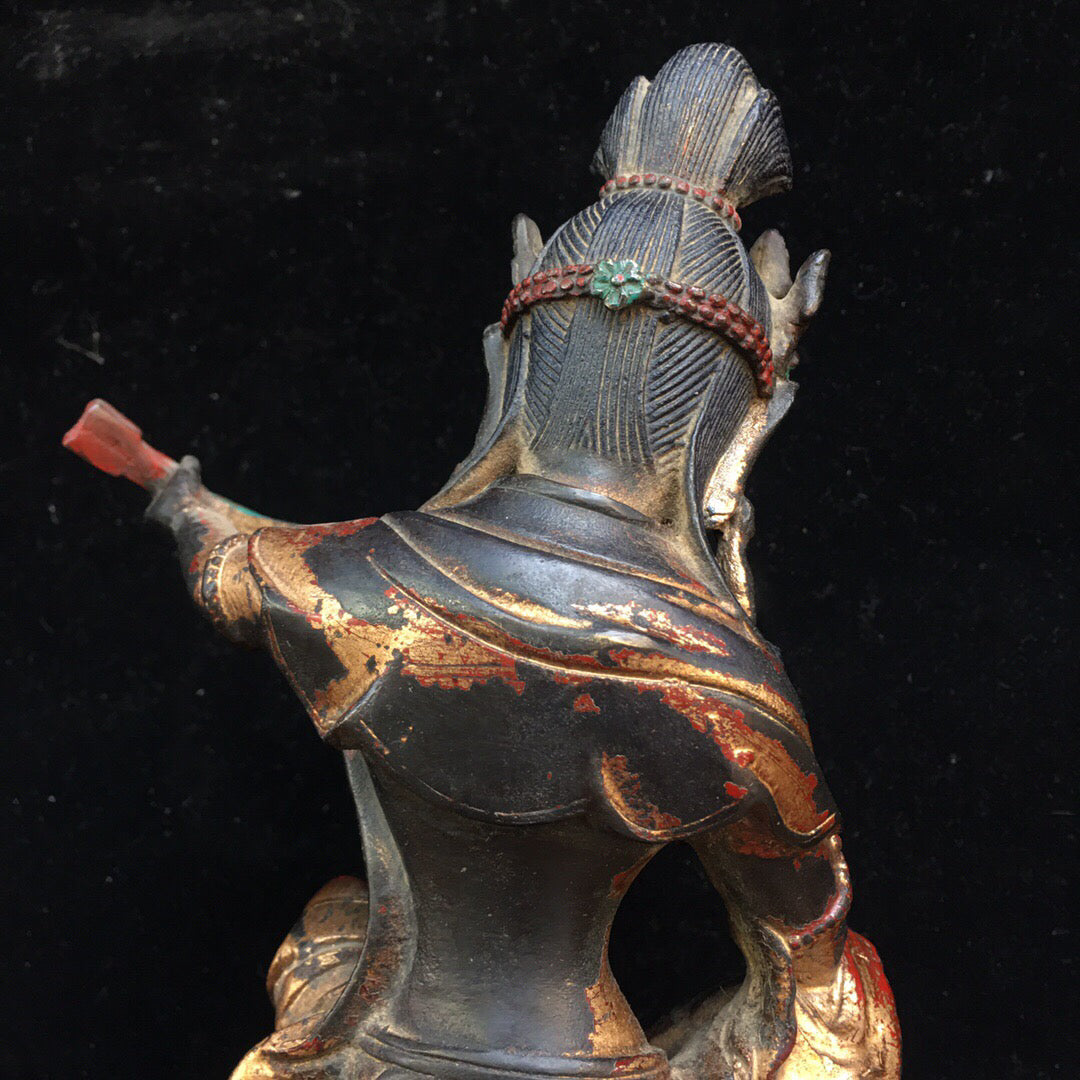Chinese antique pure copper Buddha statue