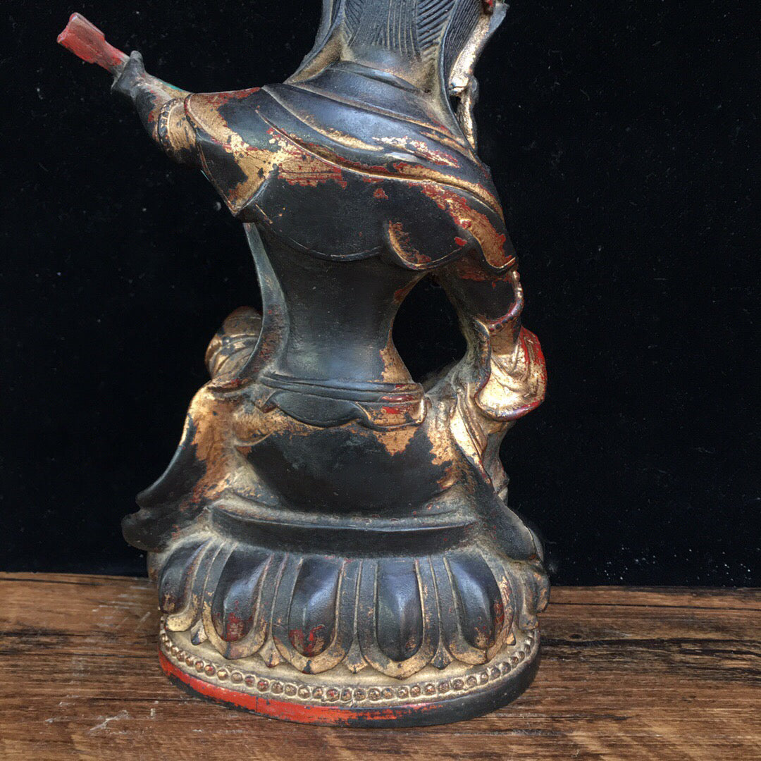 Chinese antique pure copper Buddha statue