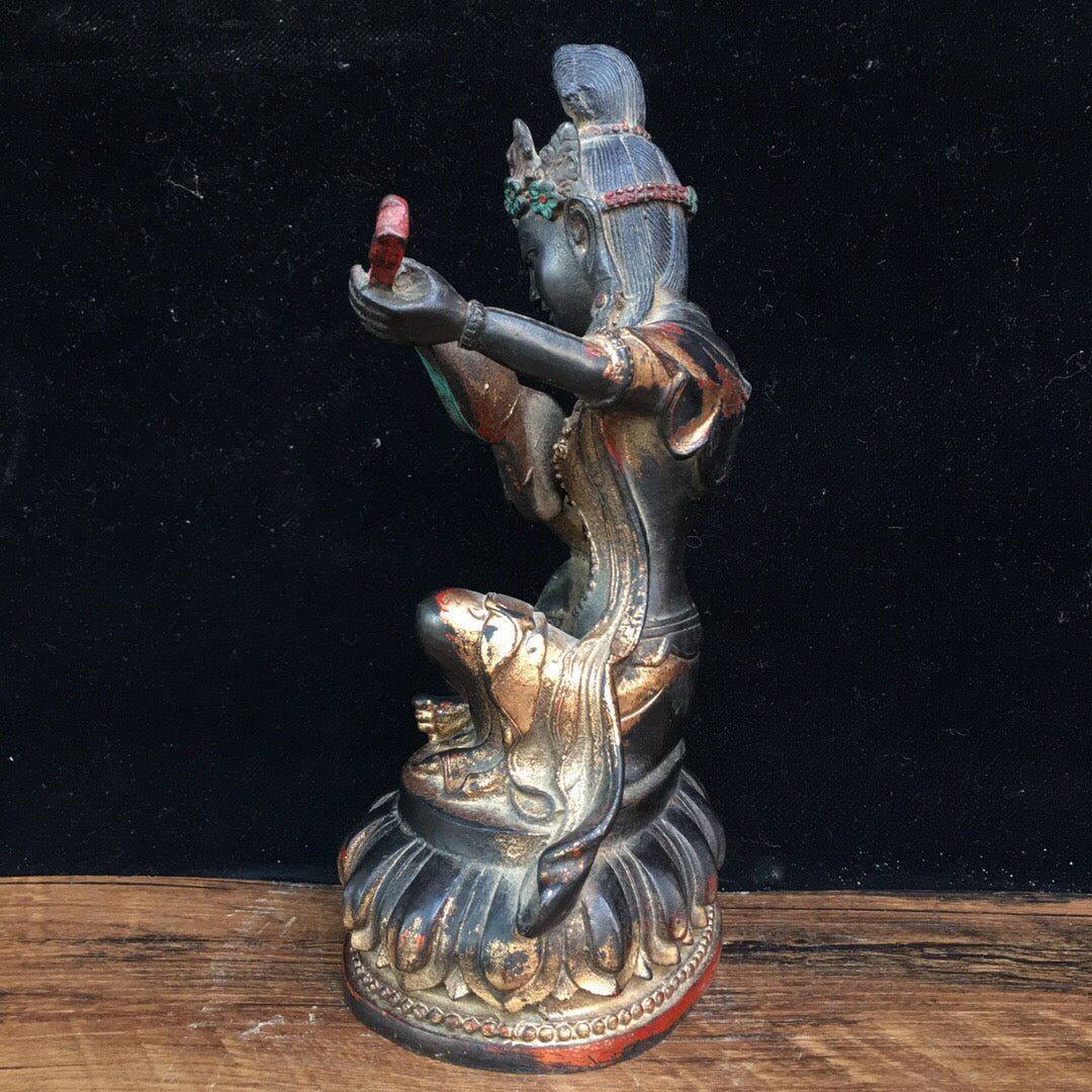 Chinese antique pure copper Buddha statue