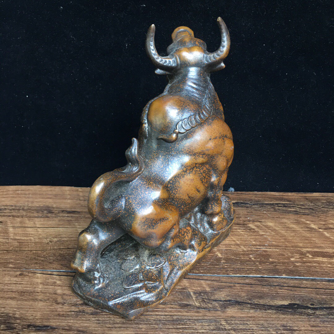 Chinese Antique Pure Copper Bull