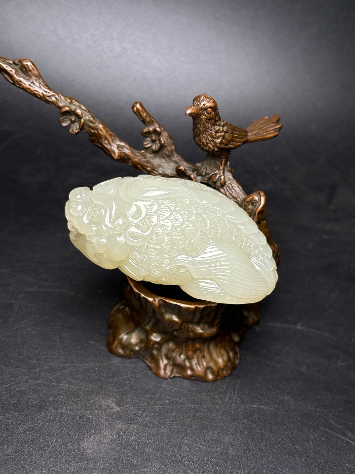 Chinese antique exquisite Hetian jade pendant