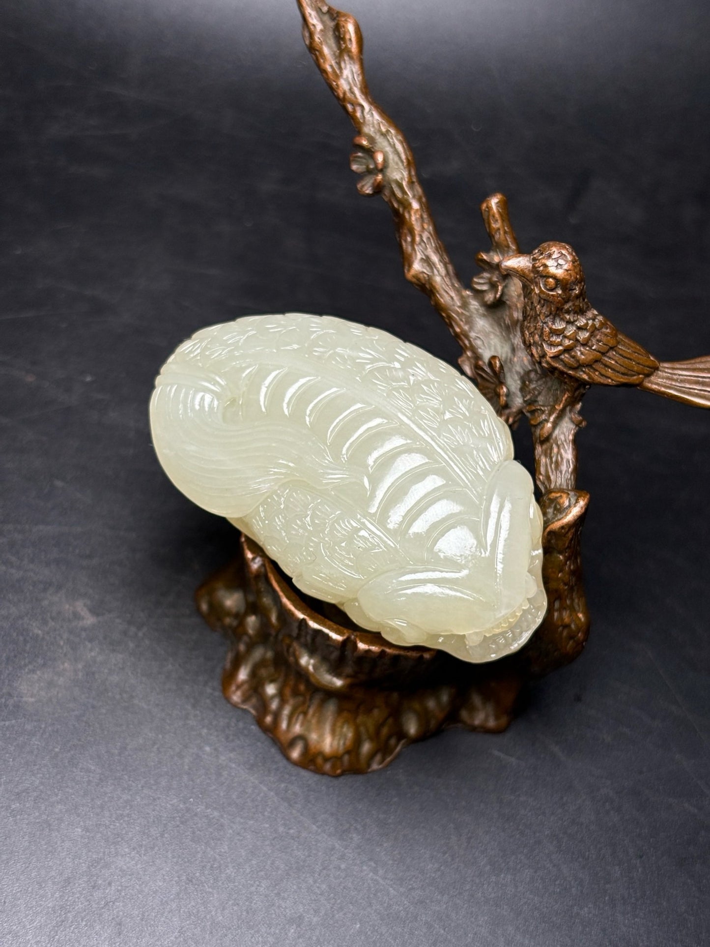 Chinese antique exquisite Hetian jade pendant