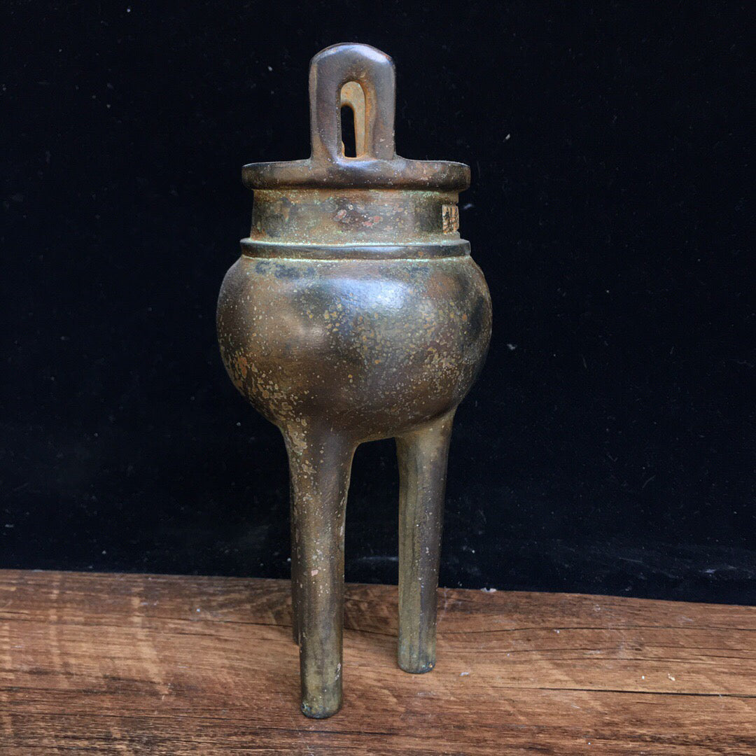 Chinese antique pure copper incense burner