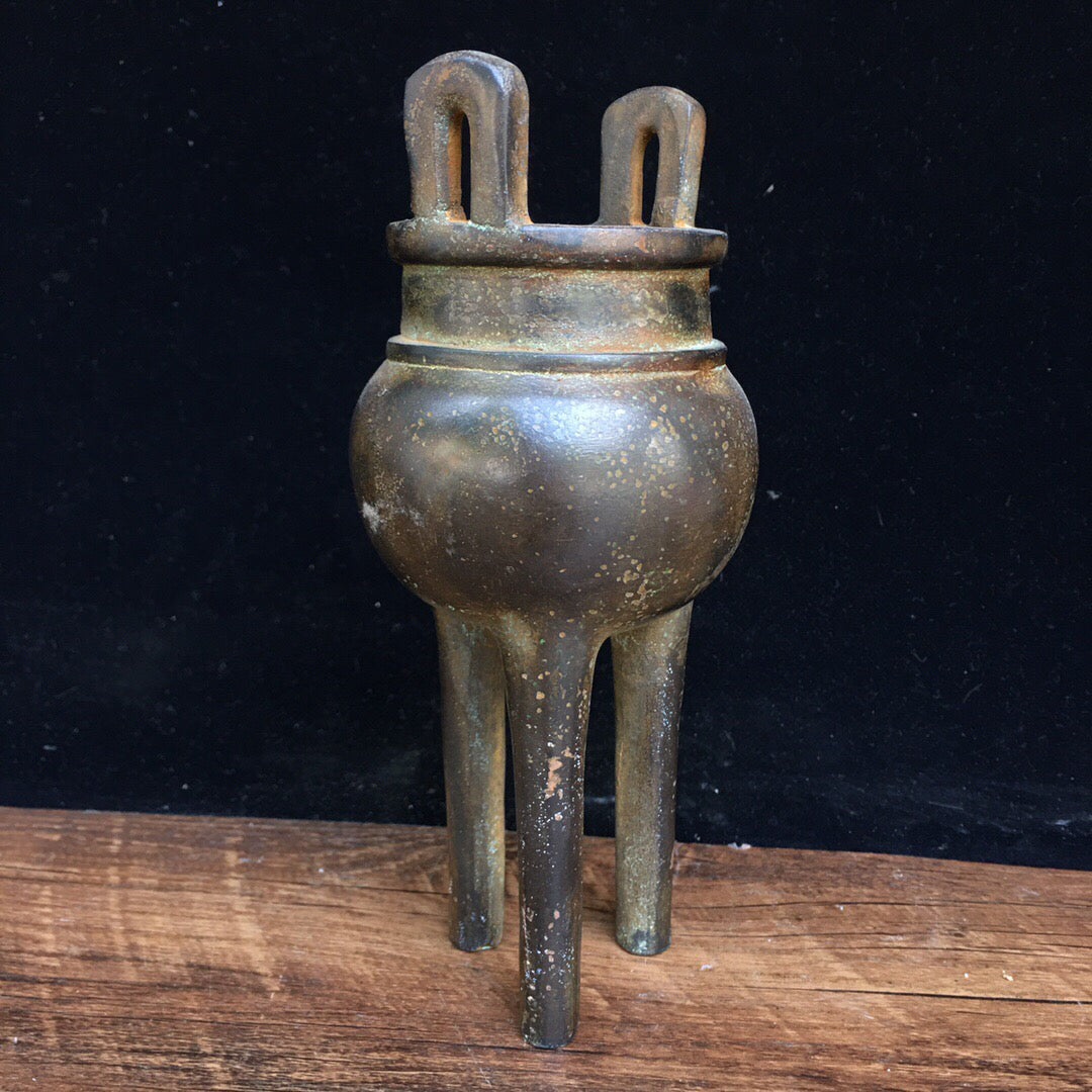 Chinese antique pure copper incense burner