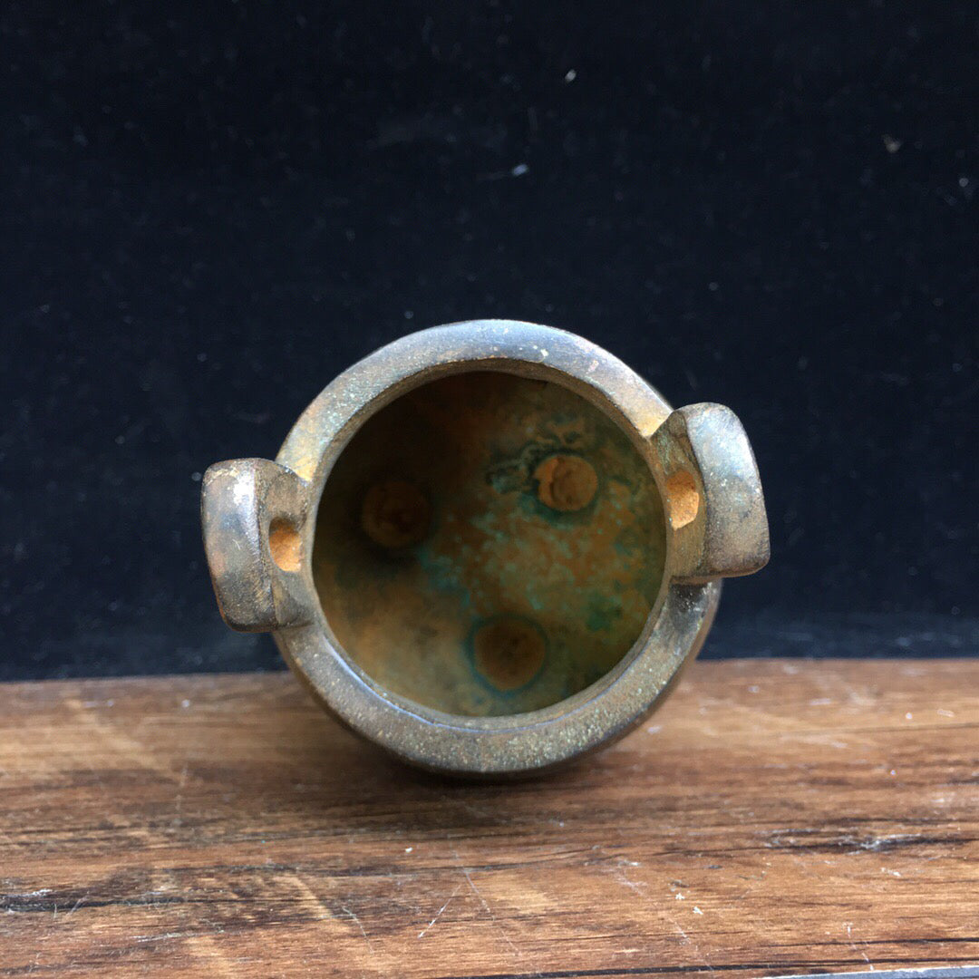 Chinese antique pure copper incense burner