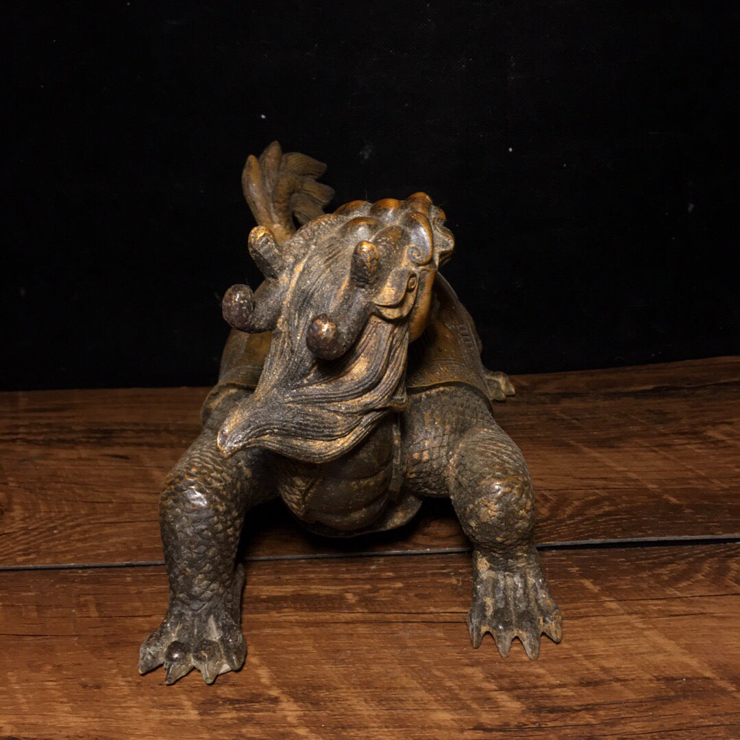 Chinese Antique Pure Copper Turtle
