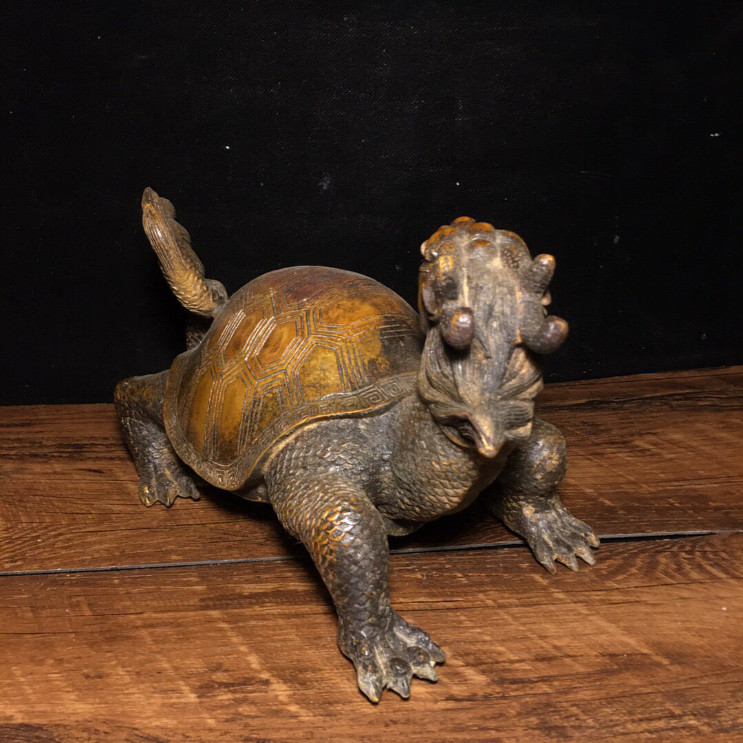 Chinese Antique Pure Copper Turtle