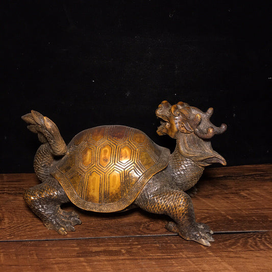 Chinese Antique Pure Copper Turtle